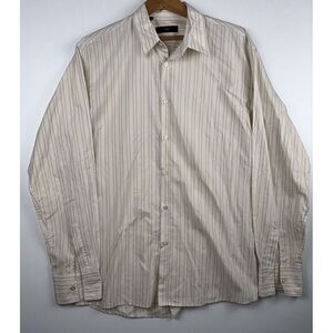 Zzegna Cotton Dress‎ Shirt 16 Long Sleeve Yellow Size 41 Mens